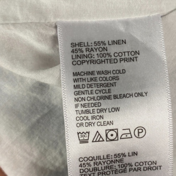 ❤️❤️❤️ Tommy Bahama Womens XL Grand Isle Linen Sleeveless Shift Dress XL - Picture 4 of 6